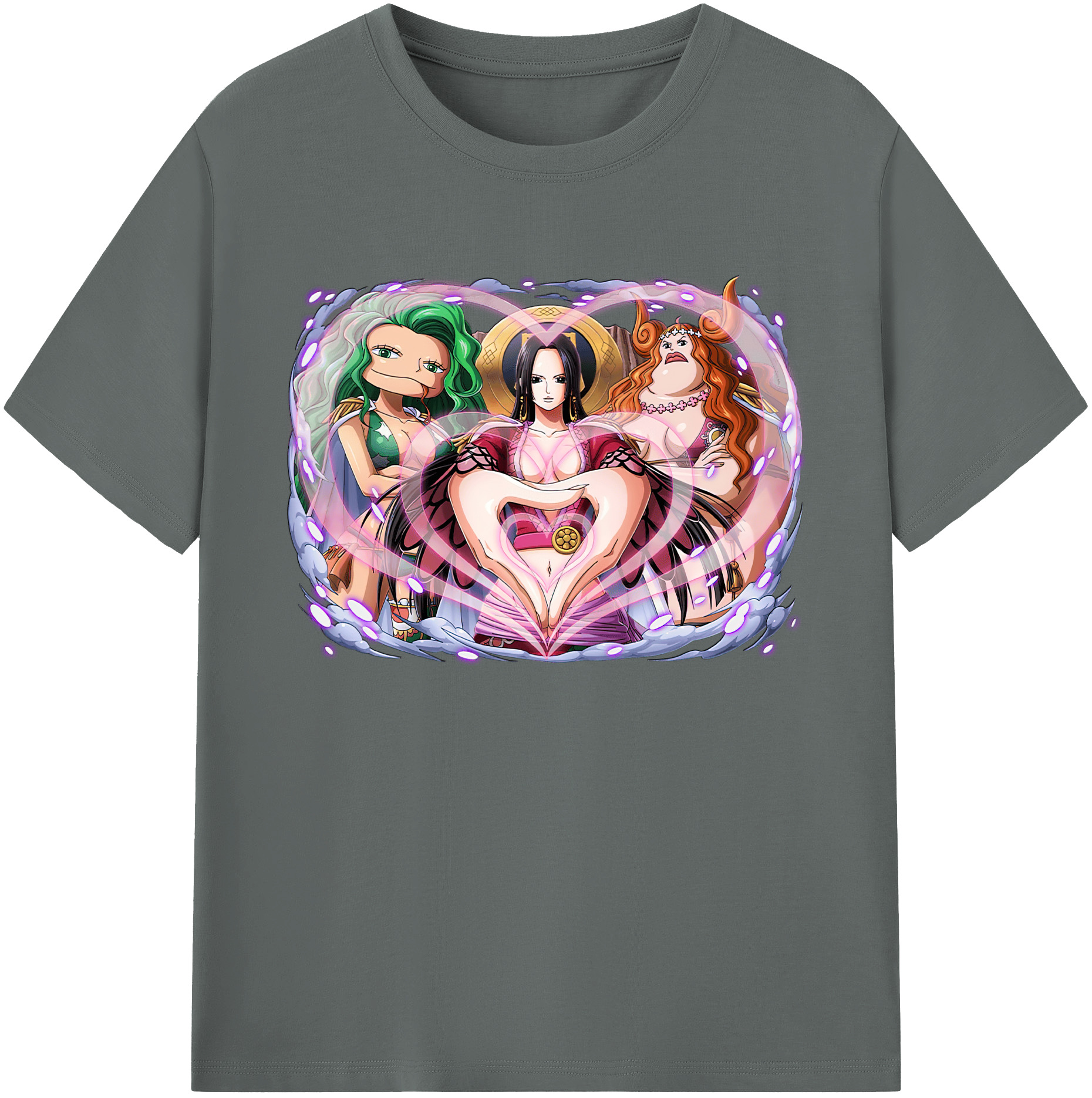 ワンピース ボア・ハンコック ONE PIECE Boa·Hancock 綿100％ メンズ半袖Tシャツ｜肌触りやわらか＆通気性